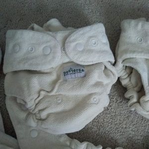 Lot of Fitted Cloth Diapers w/ Covers and Doublers